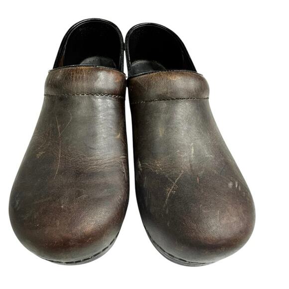 Dansko Professional Antique Oiled Brown Leather Clog Size 9.5 - Picture 4 of 12